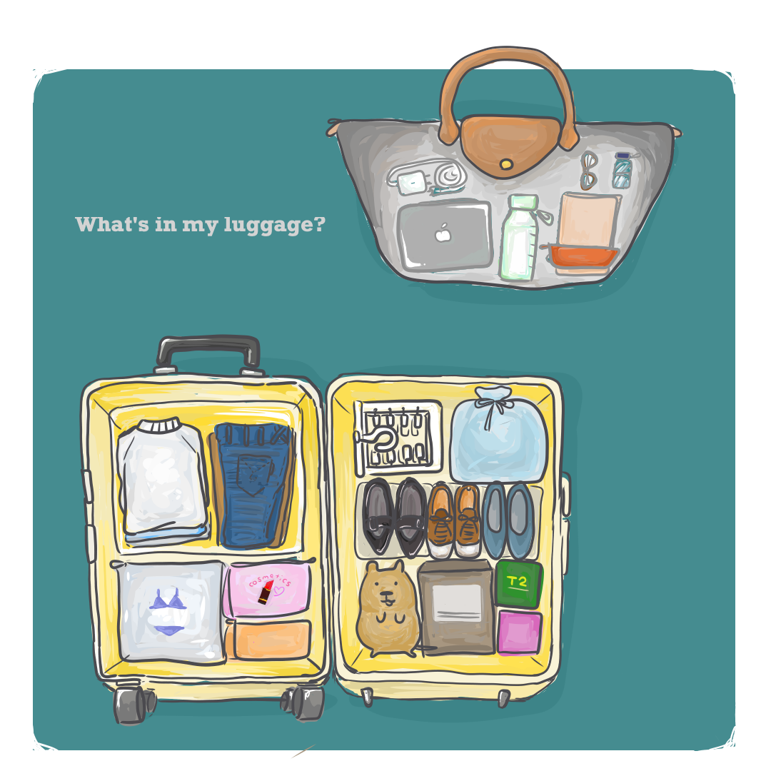 ミニマリストの海外引っ越し。わたしの荷物のイメージ。