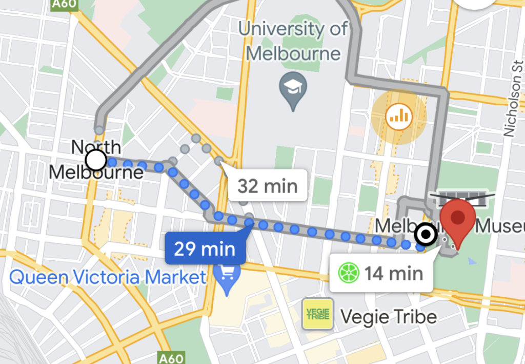 メルボルン散歩のお勧めルート２。