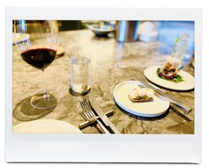 メルボルンのお洒落レストラン・ARU前菜。