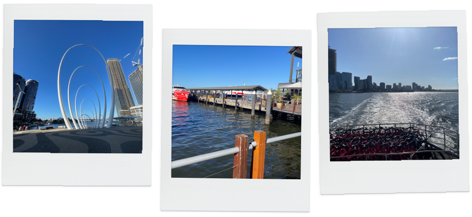 コピペで簡単・旅行プラン -パース編-フェリー乗り場の周辺の様子。