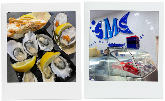 メルボルンで1日観光プラン。シーフードの買い食い。