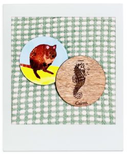 クォッカとたつのおとしごのコースター