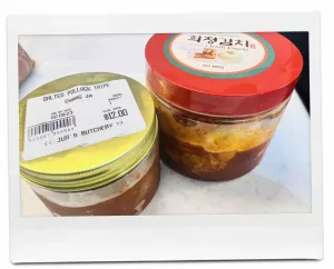 チャンジャとキムチ